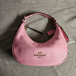 Coach Bailey Hobo with Whipstitch Shoulder Bag Bubblegum
